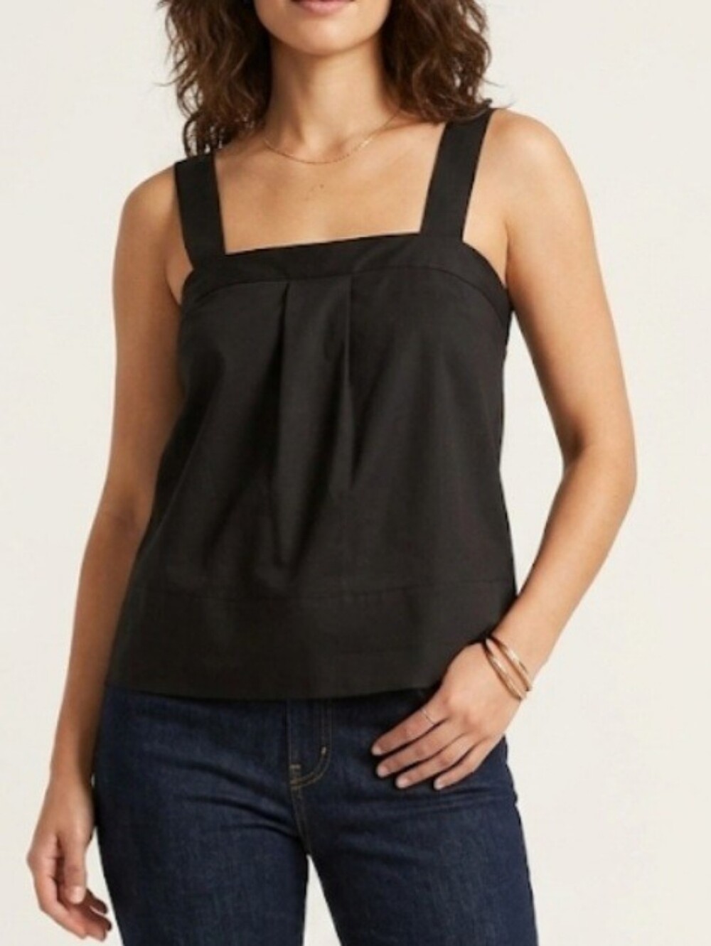 Theory Black Sleeveless Tressia Luxe Tank Top Capsule Wardrobe Quiet Luxury